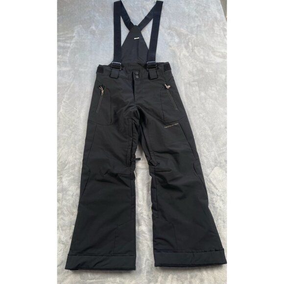 Obermeyer Ski Pants Teen Medium 10-12 Black Enforcer Insulated Suspenders - Picture 1 of 16
